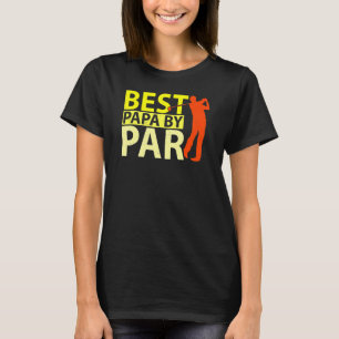 Best Dad By Par  Golf Player Father's Day T-Shirt