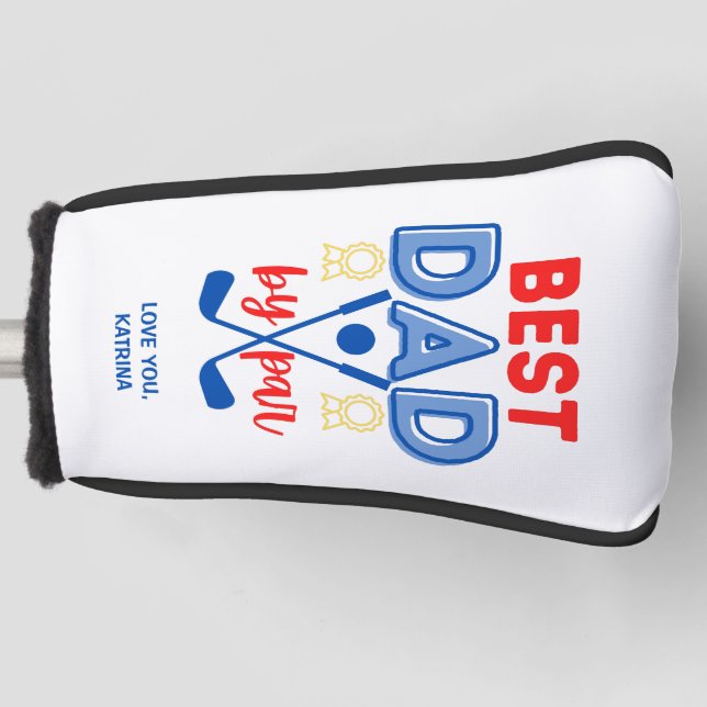 Best Dad By Par Golf Putter Cover (Front)