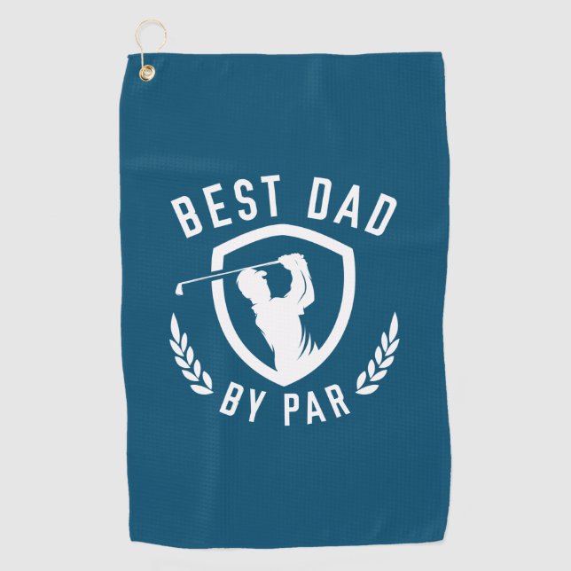 Best Dad By Par Golf Towel (Front)
