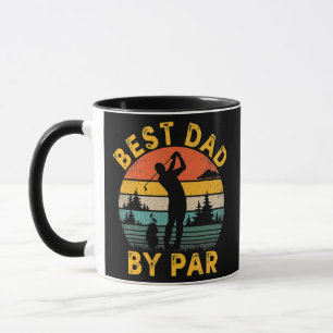 Best Dad By Par Golfing Father's Day Golf Lover  Mug