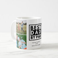 Best Dad by Par Golfing Photo Father Gift