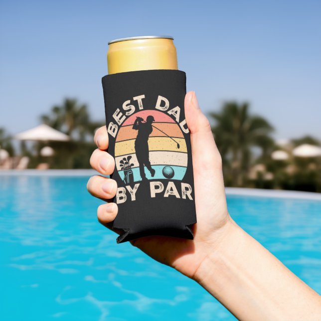 Best Dad By Par Golfing Seltzer Can Cooler (In Situ Pool)