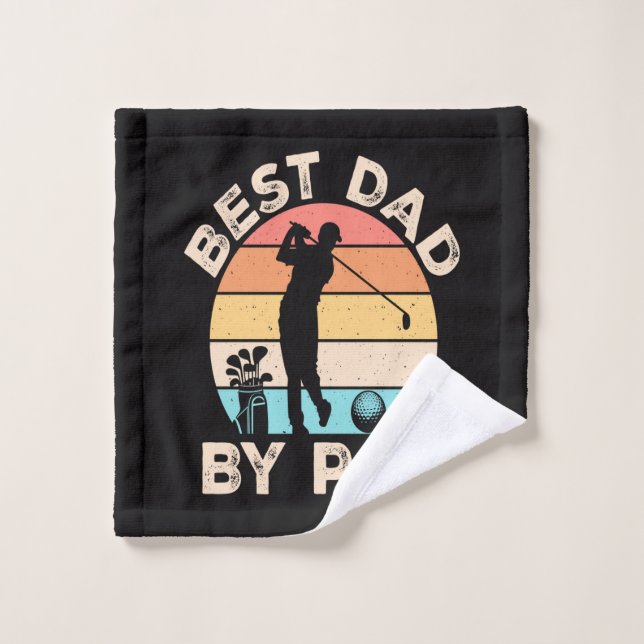 Best Dad By Par Golfing Wash Cloth (Wash Cloth)
