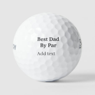 Best dad by par gray black father's day namesimple golf balls