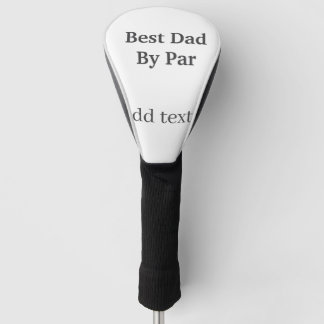 Best dad by par gray black father's day namesimple golf head cover
