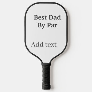 Best dad by par gray black father's day namesimple pickleball paddle