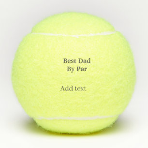 Best dad by par gray black father's day namesimple tennis balls