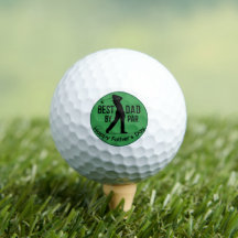 Best Dad By Par Happy Father's Day Golf Balls