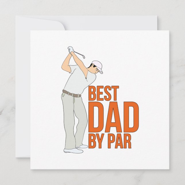 Best Dad By Par Invitation (Front)