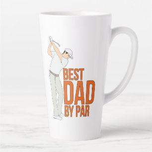 Best Dad By Par Latte Mug
