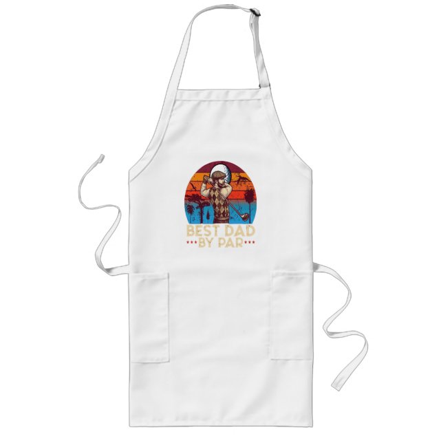 Best Dad By Par Long Apron (Front)