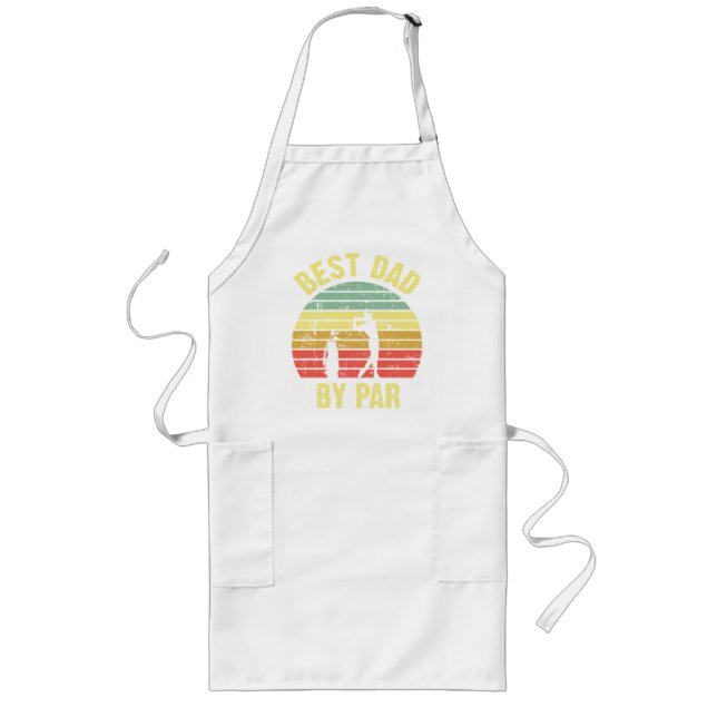 Best Dad By Par Long Apron (Front)