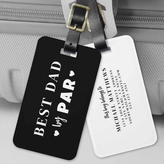 Best Dad By Par Luggage Tag (Best Dad By Par Luggage Tag)