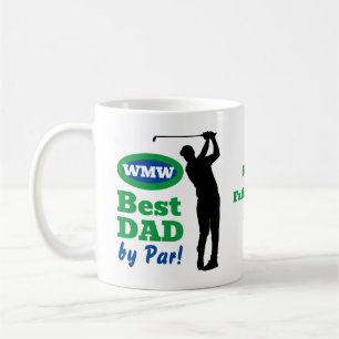 Best Dad by Par! Monogram Coffee Mug