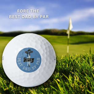 Best Dad By Par Monogrammed Golf Clubs Custom Balls