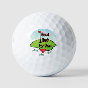 Best Dad by Par -Name/ Initial Golf Balls