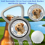 Best Dad By Par Personalised Dog Custom Photo Golf Divot Tool<br><div class="desc">Best Dad By Par ... Two of your favourite things , golf and your dog ! Now you can take your best friend with you as you play 18 holes . Customise these wilson golf balls with your dogs favourite photo and name . Great gift to all golf and dog...</div>