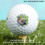 Best Dad By Par Personalised Dog Dad Photo Custom Golf Balls<br><div class="desc">Best Dad By Par ... Two of your favourite things , golf and your dog ! Now you can take your best friend with you as you play 18 holes . Customise these golf balls with your dogs favourite photo and name . Great gift to all golf and dog lovers...</div>
