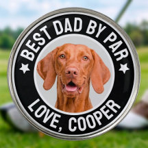 "Best Dad by Par" Personalised Dog Photo