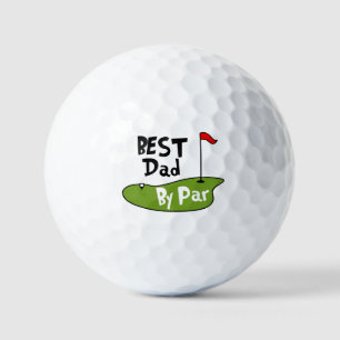 Best Dad By Par Personalised Name Golf Balls
