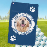 Best Dad By Par Personalised Pet Dog Photo Golf Towel<br><div class="desc">Best Dad By Par ... Two of your favourite things , golf and your dog ! Now you can take your best friend with you as you play 18 holes . Surprise the Dog Dad and Golf Lover with these super cute dog photo custom golf towels and matching golf accessories...</div>