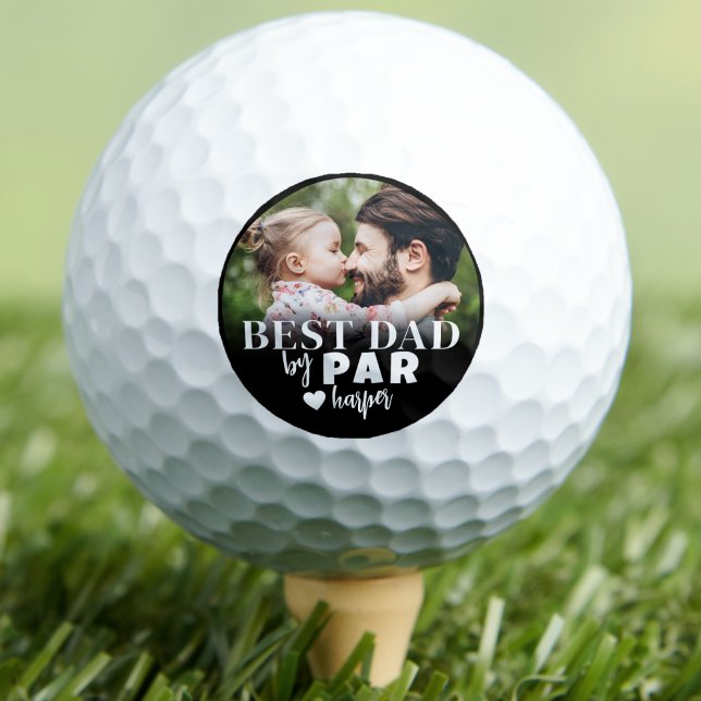 Best Dad By Par Personalised Photo Golf Balls (Best Dad By Par Personalized Photo Golf Balls)
