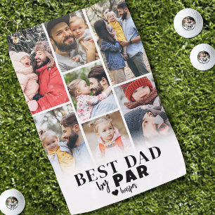 Best Dad By Par Personalised Photo Golf Towel