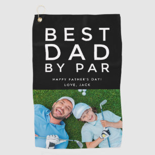 Best Dad By Par Photo Golf Father's Day  Towel