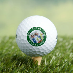 Best Dad By Par Photo Green Golf Balls