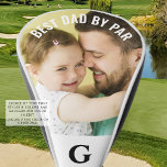 BEST DAD BY PAR Photo Monogram Golf Head Cover<br><div class="desc">Create a photo golf head cover for a special golfer dad. The sample editable text suggests a funny golf saying BEST DAD BY PAR that you can easily change to your custom text. Personalise with his monogram. Memorable gift for him on his birthday, for Father's Day or for a holiday...</div>