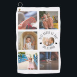 BEST dad BY PAR Photo Personalized father's day Golf Towel<br><div class="desc">Designed by the Arty Apples</div>
