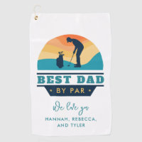 Best Dad By Par Retro Retired Golf Lover Custom