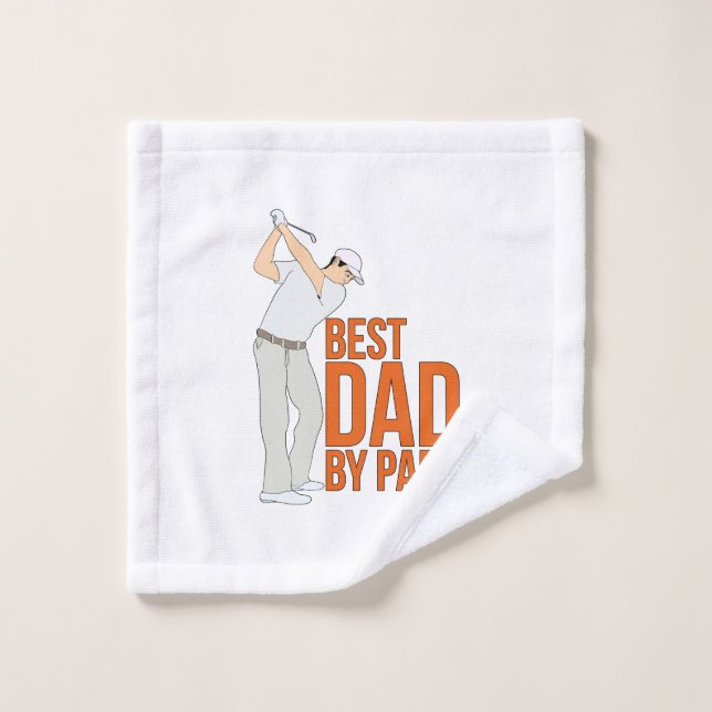 Best Dad By Par Wash Cloth (Wash Cloth)