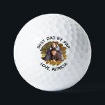 Best Dad by Par with Custom Photo Father's Day  Golf Balls<br><div class="desc">It is a unique gift for a golfer on Father’s Day,  Grandpa's birthday,  wedding party,  golf outing,  or retirement party.</div>