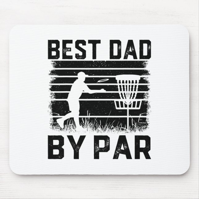 Best Dad By R For Disc Golf Lovers - Funny Father' Mouse Pad (Front)