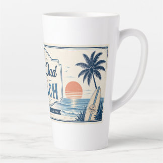 Best Dad by the Beach Father’s Day Latte Mug
