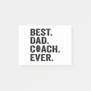 Best Dad Coach Ever Father's Day Hockey Sport Gift Post-it Notes