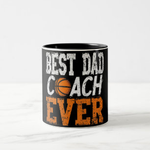 Best Dad Coach Two-Tone Coffee Mug