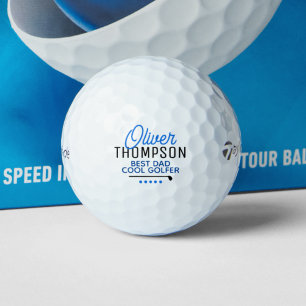 Best Dad Cool Golfer Gift  Golf Balls