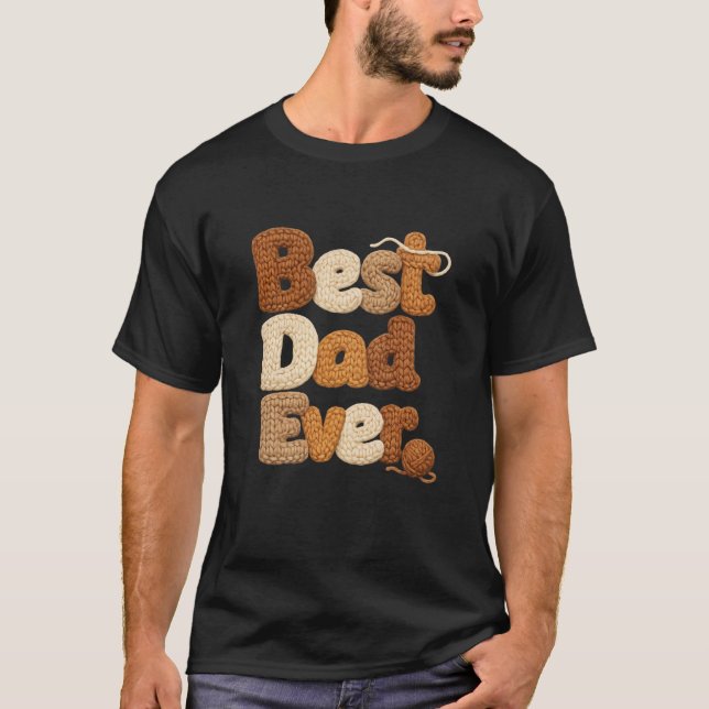 Best Dad Crochet Style Cosy Shirt (Front)