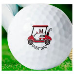 Best Dad Custom Cart Personalised Golf Balls<br><div class="desc">Something special for the dad in your life -- who just might appreciate a golf cart that says "#1" and has a tad of an "edge" to it. Ready to ride the course and help make it a great game -- this Michael is up for the job. Think birthday /...</div>