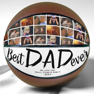 Best Dad Custom Father`s Day 6 Photo Collage Basketball