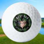 Best Dad Custom Kids Photo Green Buffalo Plaid Golf Balls<br><div class="desc">Design your own "future caddy" personalised golf ball with this cute customisable photo template with space to add a custom photo on a green buffalo plaid background. Upload your favourite picture and customise it with your personalisation. A great gift for Dad on his birthday or Father's Day when you add...</div>