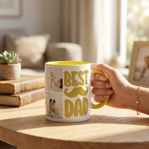 Best Dad Custom Photo Father's Day Gift For Dad Mug