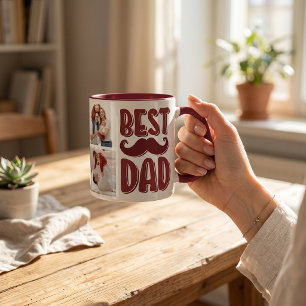 Best Dad Custom Photo Father's Day Gift For Dad Mug