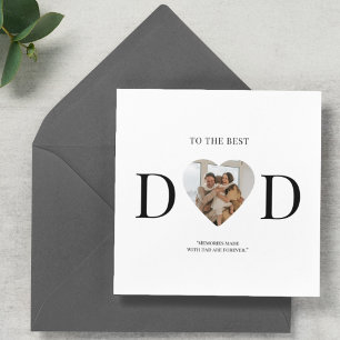 Best Dad Custom Photo Heart Father's Day