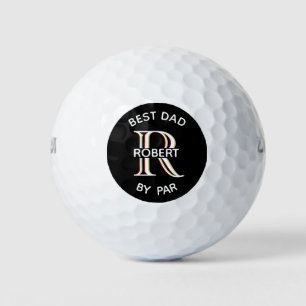 Best Dad Custom Three-Layered Monogram First Name  Golf Balls