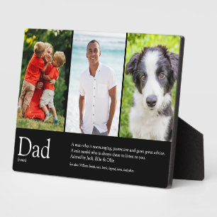 Best Dad Daddy Father Ever Definition Photos Black Plaque