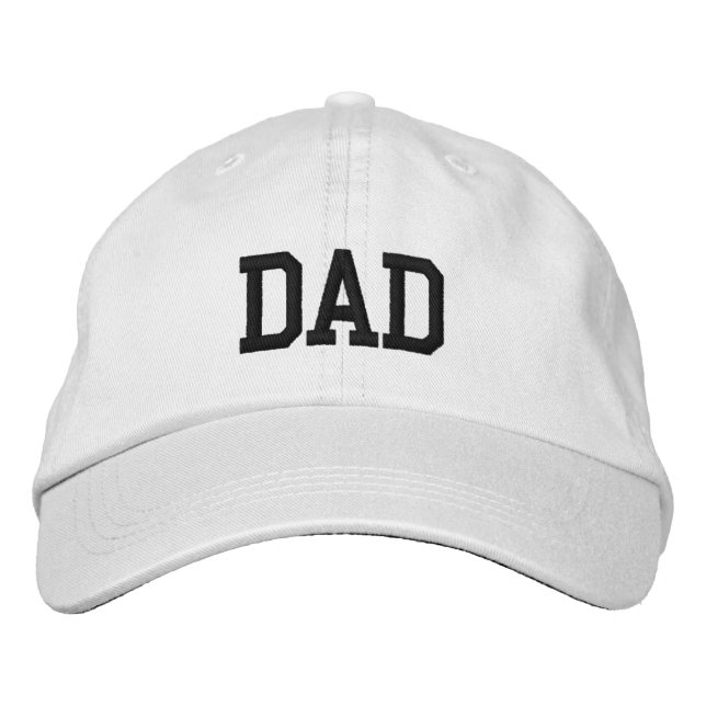 Best Dad Embroidered Hat (Front)