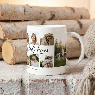 Best Dad Ever 10 Photo Collage Keepake Coffee Mug